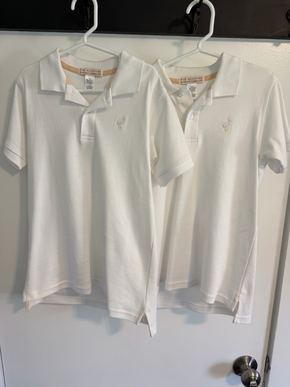 Boys The Beaufort Bonnet Company White Kids Polo Shirts - Set of 2